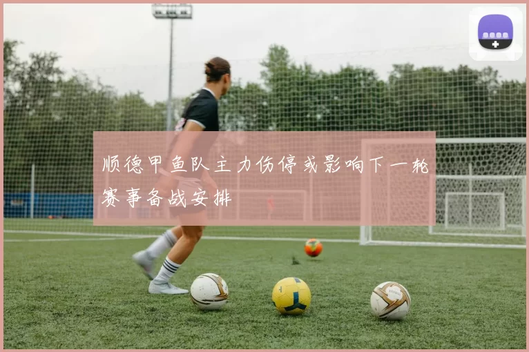 顺德甲鱼队主力伤停或影响下一轮赛事备战安排